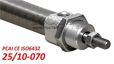 PNEUMATISK CYLINDER PCAI 25/10-070 CE ISO6432