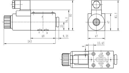 CETOP 3_1 SPOLDIMENSIONER 1A