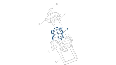 LOCK FÖR MULTI-FASTER 2,3VÄGAR