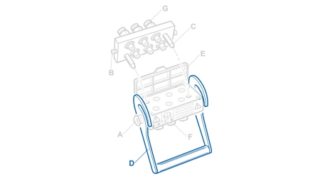 SPAK FÖR MULTI-FASTER 4,6VÄGAR FAST DEL