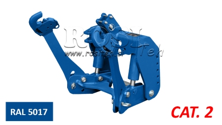 FRONT HYDRAULIKK UNIVERSAL KIT 2KAT FOR TRAKTOR 1500KG - BLÅ (RAL 5017)