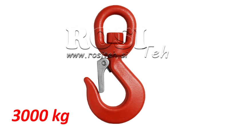 SVIVELKROK MED ÖGA 3000 KG