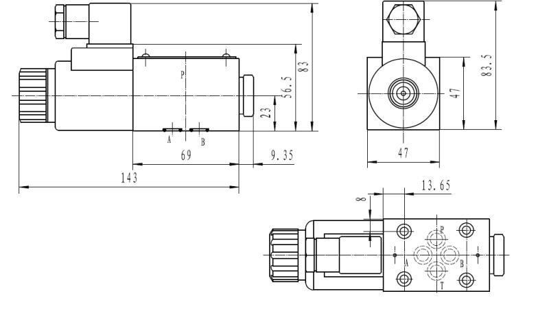 CETOP 3_1 SPOLDIMENSIONER 6A