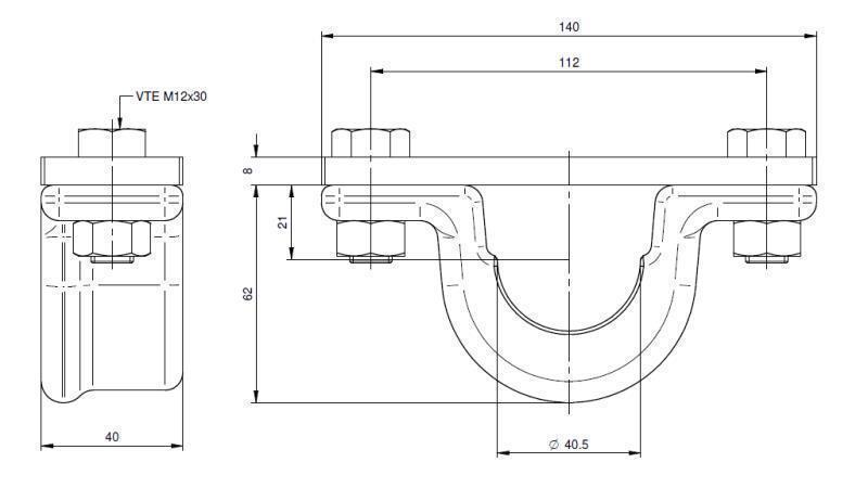 NOSILEC TELESKOPSKEGA CILINDRA FI40-A