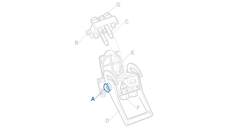 SÄKERHETSKNAPP FÖR MULTI-FASTER 3/8 2VÄGAR FAST DEL