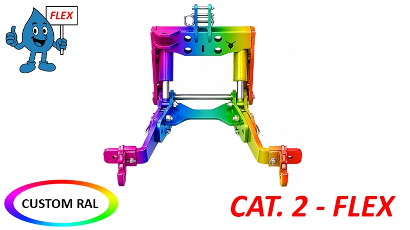 FRONTLYFT UNIVERSAL FÖR TRAKTOR CAT. 2 - FLEX - 1500 KG (RAL EFTER EGET VAL)