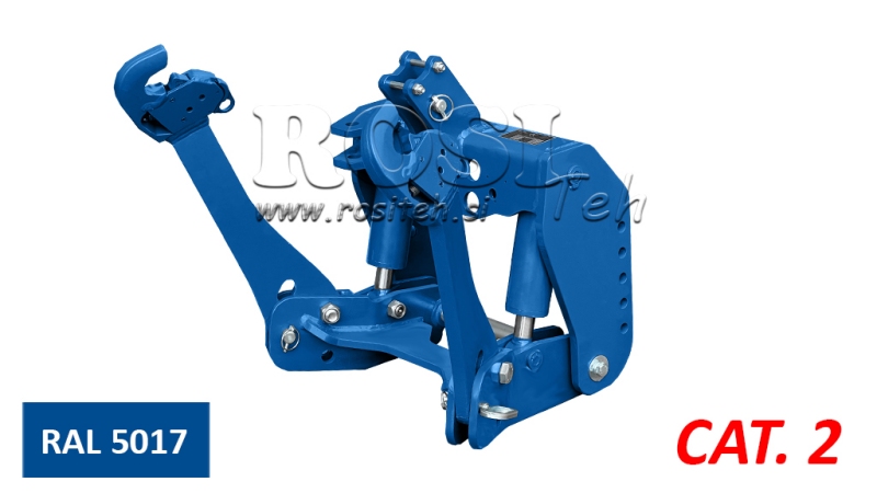 FRONT HYDRAULIKK UNIVERSAL KIT 2KAT FOR TRAKTOR 1500KG - BLÅ (RAL 5017)
