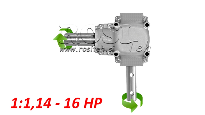 VINKELVÄXEL L-150J 1:1.14 (16HP-12KW)