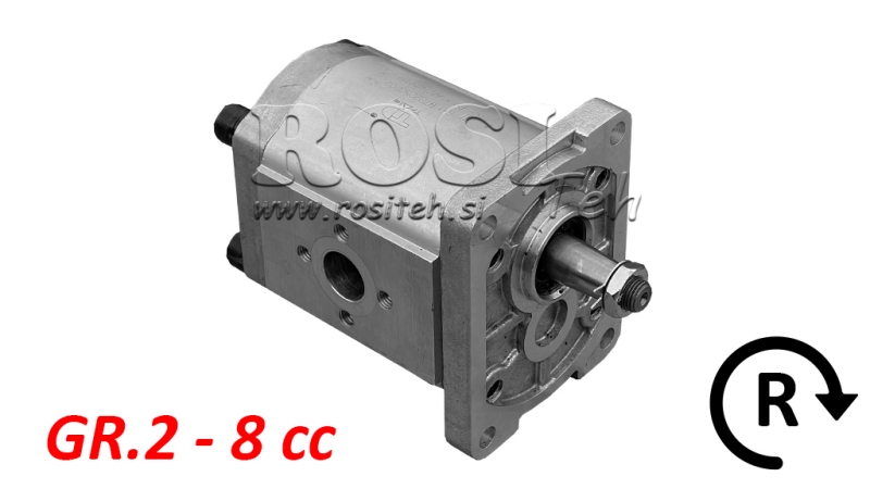 POMPA IDRAULICA GR.2 8 CC DESTRA - FLANGE
