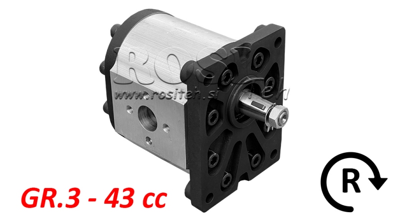 POMPA IDRAULICA GR.3 43 CC DESTRA - FLANGE