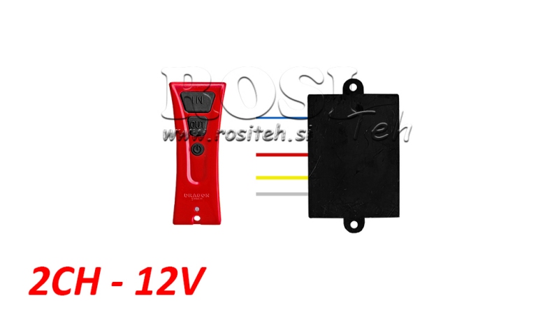 WIRELESS REMOTE CONTROL 2CH - 12V