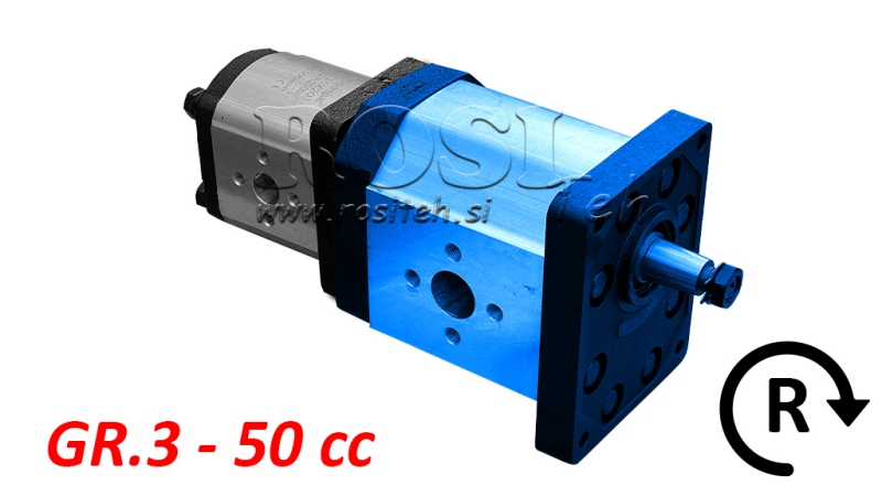 HYDRAULICKÉ ČERPADLO 30C50X198 PRVÁ GR.3 GR.2 50 CC PRAVÉ
