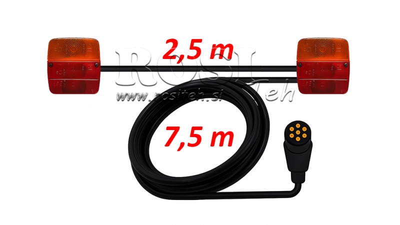 FÉNYSZETT 7,5 M + 2,5 M KÁBELLEL