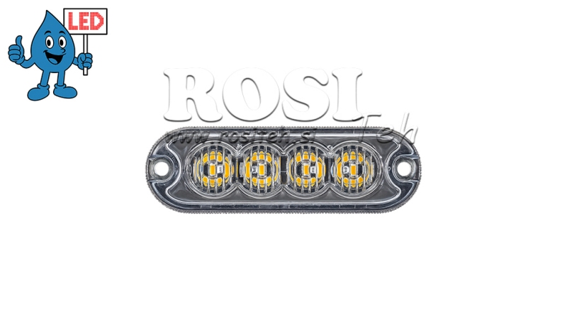 LED STROBOSKOP LAMPA 12/24 V
