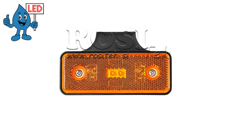 LED MARKERINGSLJUS ORANGE 12V