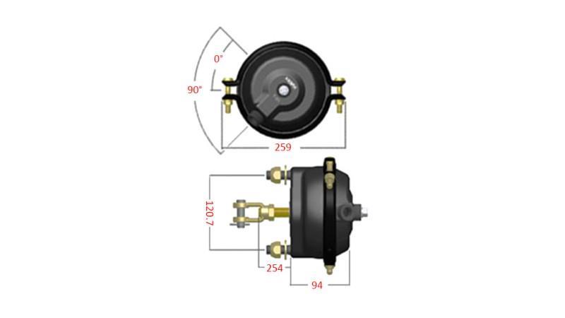 PNEUMATISCHER BREMSTROMMEL 30