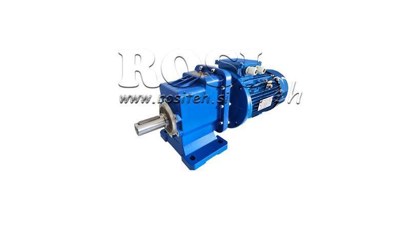 3Fáza 1.1kW-ELEKTRICKÝ MOTOR S ERC02 REDUKTOROM MS80 58rpm