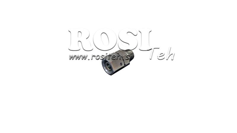 VALVOLA DOPPIA IDRAULICA INGRESSO CONNETTORE A VITE AOVR ED BSP3/8 - M18x1.5