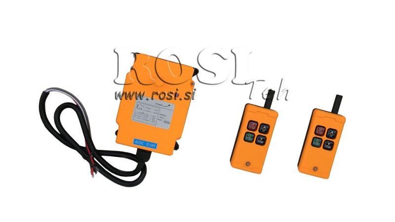 RÁDIOVÉ DIAĽKOVÉ OVLÁDANIE 2CH - 12/24V DUO