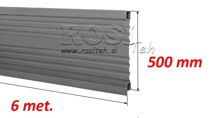 BILLENŐ PÓTKOCSI OLDAL 6 MÉT. - MAGASSÁG 500 mm