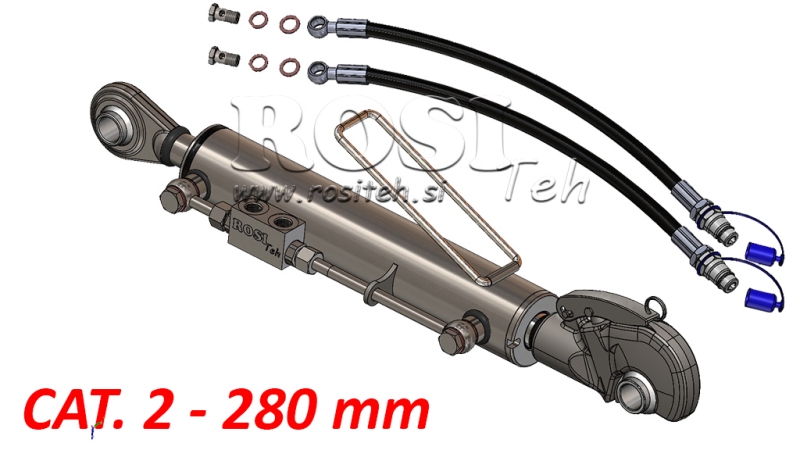 TERZO PUNTO IDRAULICO CON GANCIO RAPIDO AUTOMATICO - 2 CAT. 63/35-280 (45-95HP)(25,4)
