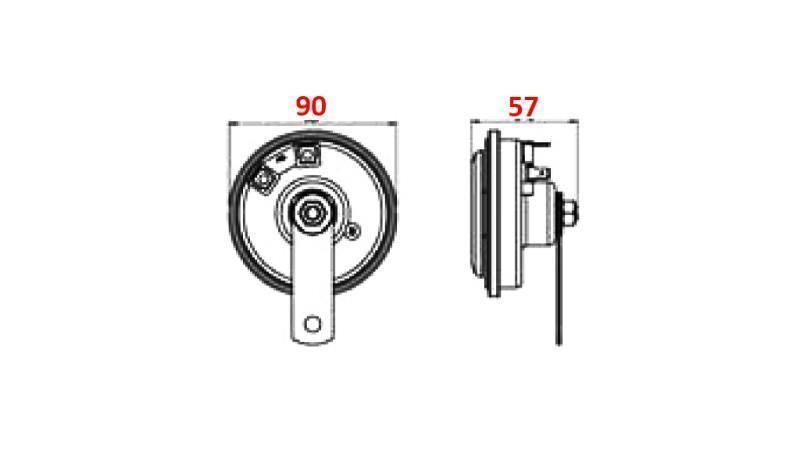 SIRENA TIPO 1 - HORN 12V