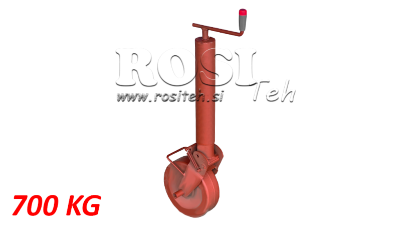 GÄNGADE STÖDBEN 240MM - 700KG MED STÖDHJUL