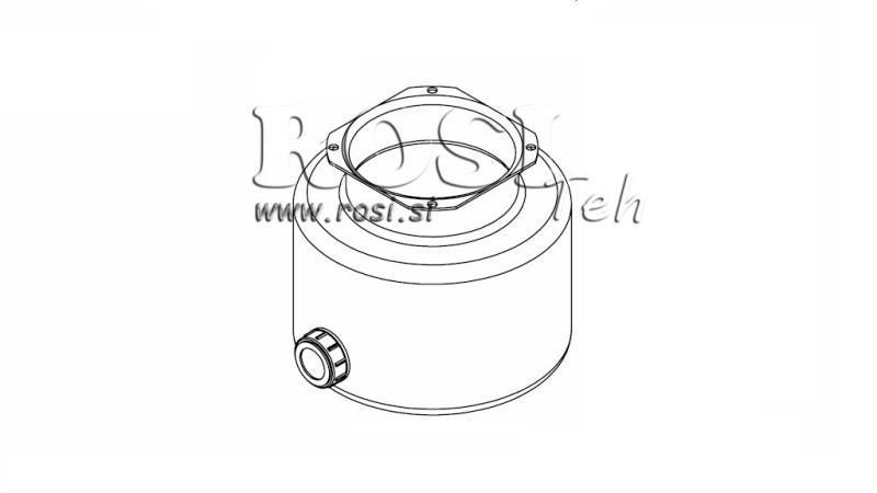 METALLRESERVOIR ROLL PP 4 LITER HORIZONTAL-VERTIKAL