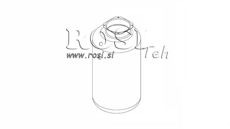 SERBATOIO METALLICO ROLL PP 20 LITRI ORIZZONTALE-VERTICALE