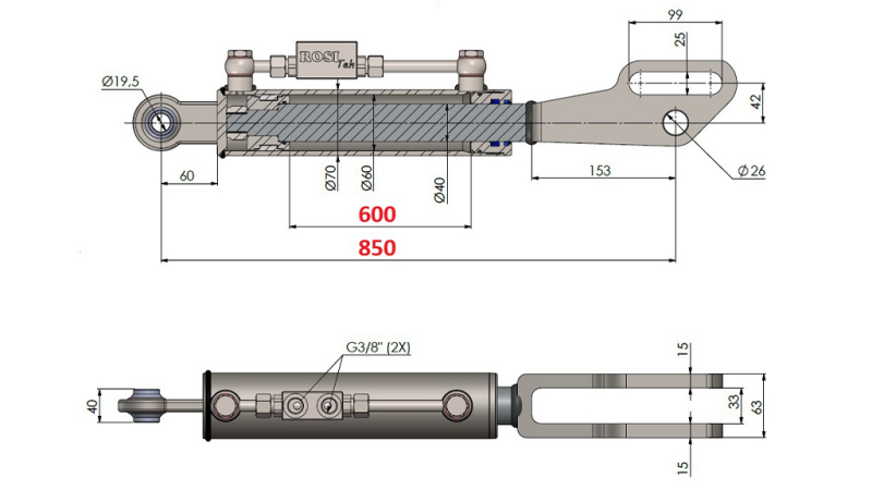 2TON. SETILICHE HUBSTREBENVERSTELUNG POINT 60/40-250 (600mm-850mm)
