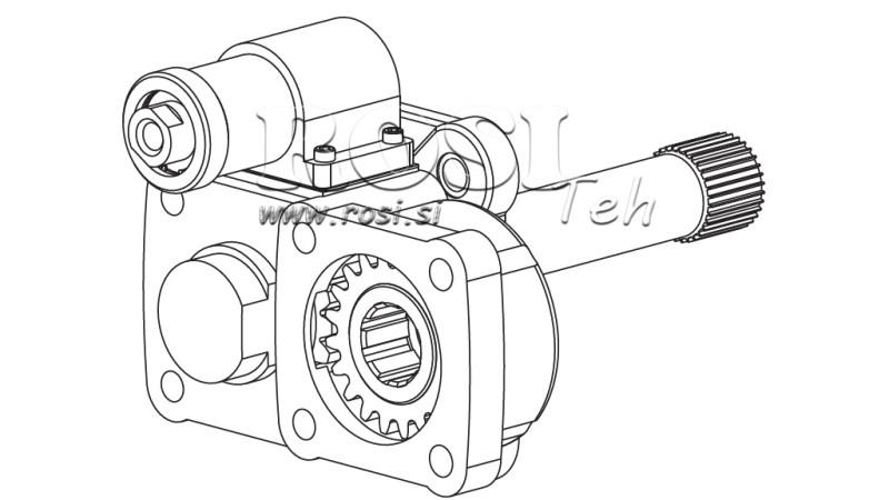 UTGÅNG FÖR HYDRAULISK PUMP - VOLVO SR-1700-2