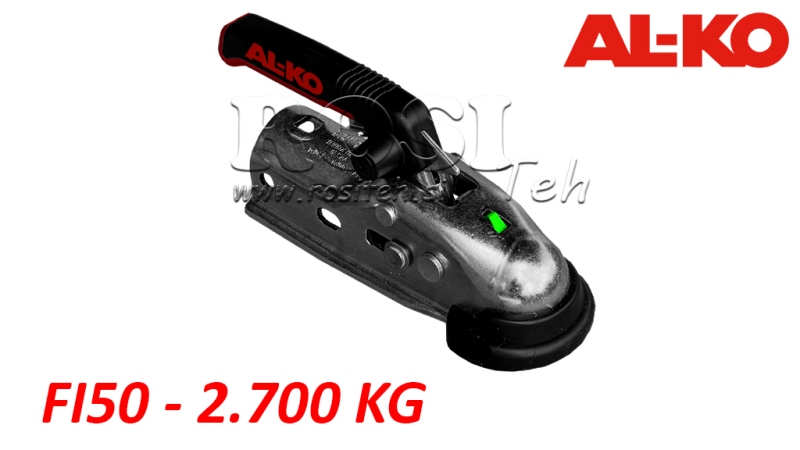 ANHÄNGERKUPPLUNG AL-KO AK-270 FÜR AUTOANHÄNGER RUND 2.700 kg FI50