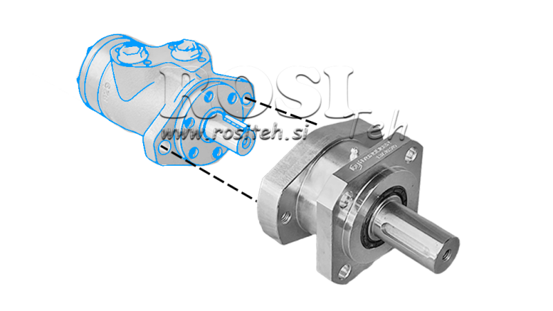 LAGERFLÄNS FÖR HYDROMOTOR MP-MR