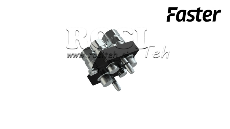 MULTI-FASTER KOPPLING 4VÄGS BSP 2×1/2 2×3/4 MOBIL DEL