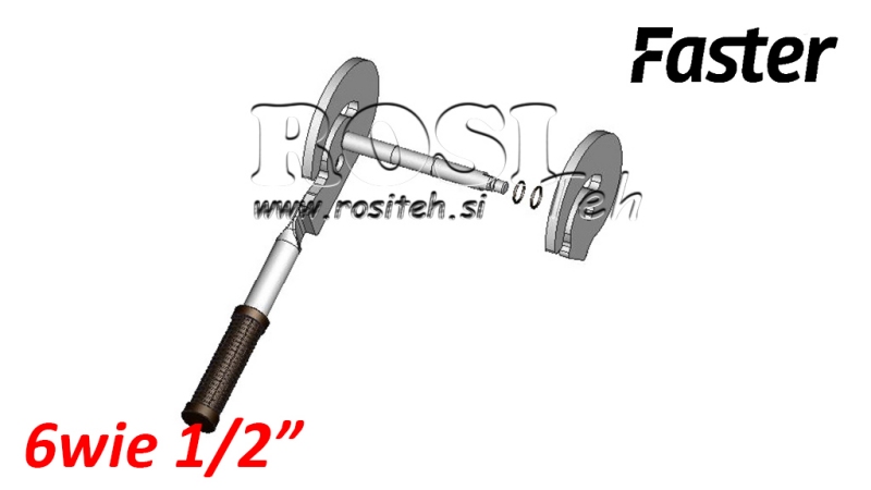 SPAK FÖR MULTI-FASTER 6VÄGAR 1/2 FAST DEL