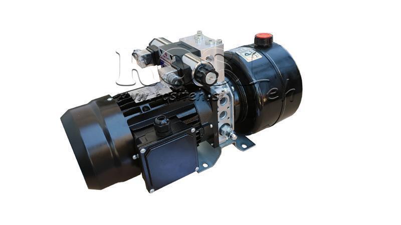 MINI HYDRAULIKAGGREGAT 230V AC (0.75 kW) 85 bar - 3.7 cc - 5.2 lit/min - Tank 4 lit