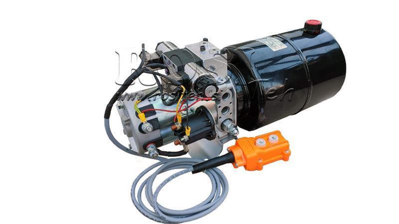 MINI HYDRAULIKAGGREGAT 24V DC - 2.2kW = 2.1cc - 8 lit - doppelte Richtungseinheit (Metall)