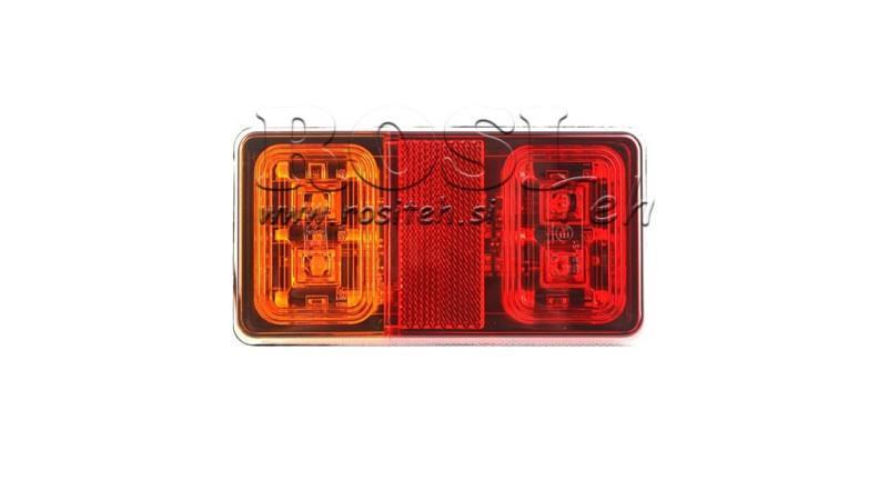 LUCE POSTERIORE LED 3 FUNZIONI 12V-24V COMBINATA