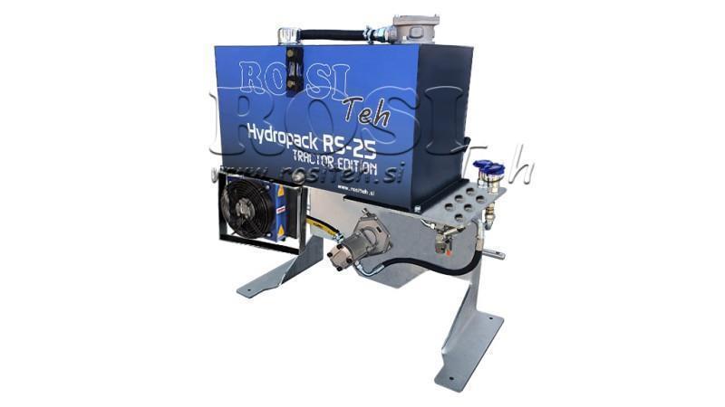 AGGREGATO IDRAULICO PER TRACTOR CAPACITÀ 100lit FLUSSO 53lit/min 1XP80 - CON RADIATORE D'OLIO