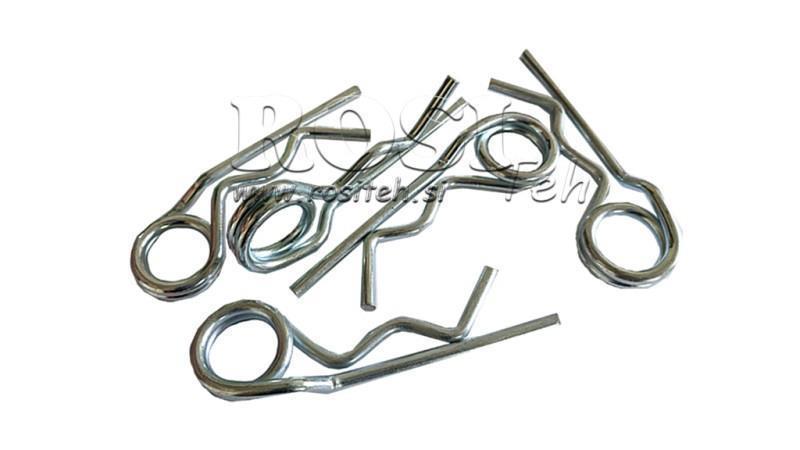 SET AV SÄKRINGSKLIPP DUBBEL fi 5 mm (5 st)