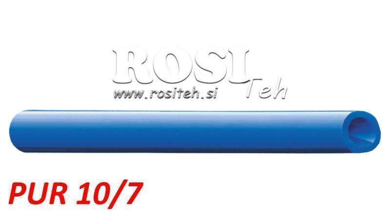 PU 10/7 PUR BLAUER LUFTSCHLAUCH POLYURETHAN