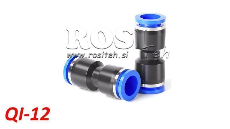 CONNESSIONE PLUG PNEUMATICA SENZA FILETTO QI-12