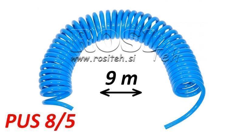 PUS 8/5 9m TUBO D'ARIA BLU NON COATTO