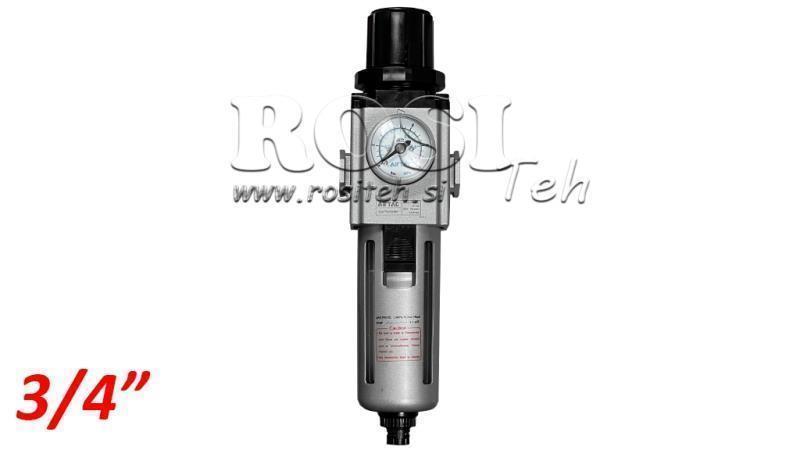 PNEUMATIKUS SZŰRŐ SZABÁLYOZÓ 600 G3/4 40µ 0-10b