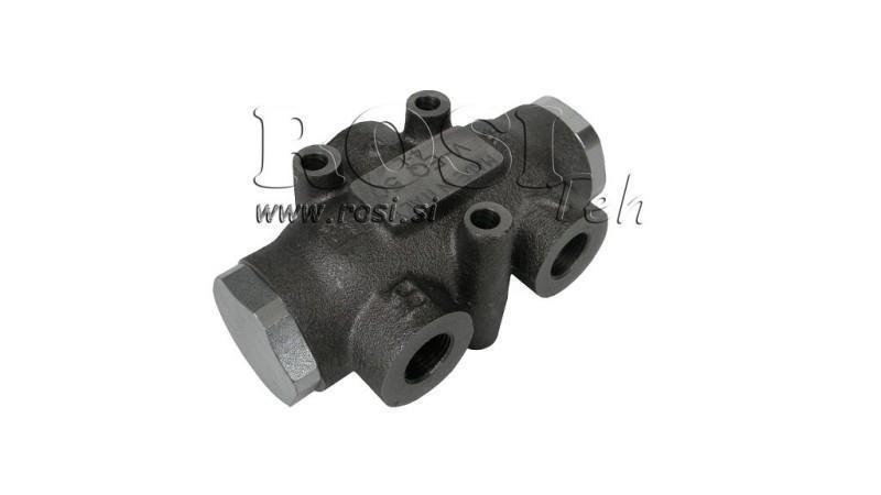 VALVOLA DI DISTRIBUZIONE IDRAULICA FLUSSO V01005 25 - 40 lit - 1/2 - 250 bar (max.300 bar) V-EQ25