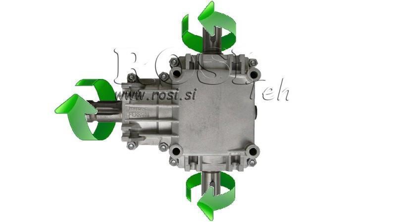 Vinkelreducerare PTO-R22T 1:2 (23HP-17kW)