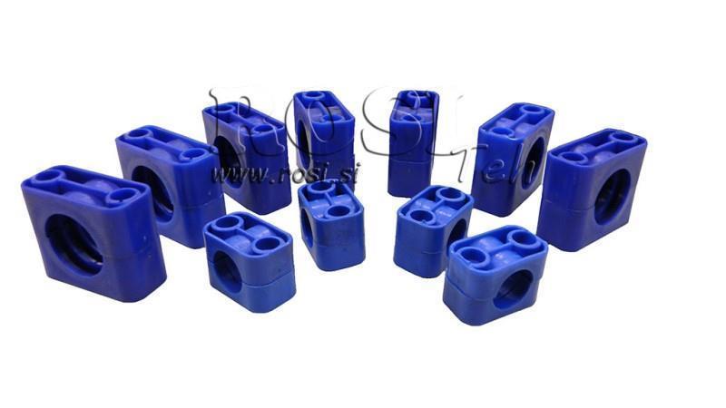 KLEMMHALTER FÜR HYDRAULIKSCHLAUCH eco Verpackung (ohne Schrauben) 10 STÜCK - FI 25mm