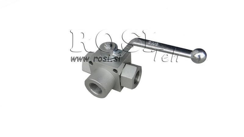 VALVOLA MANUALE A 3 VIE RS3 1/2 - 500BAR - 60 lit