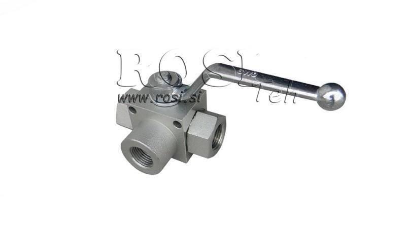 VALVOLA MANUALE A 3 VIE RS3 1 1/4 - 350BAR - 180 lit