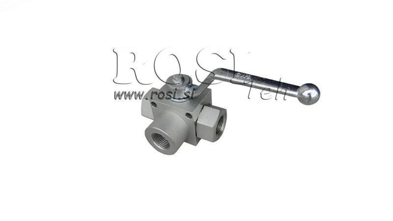 MANUELL 3-VEG VALV RS3 3/8 - 500BAR - 35 lit